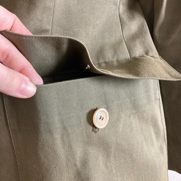 Military Jacket - Worn Olive Green - true vintage, designer - Picture 8 of 11